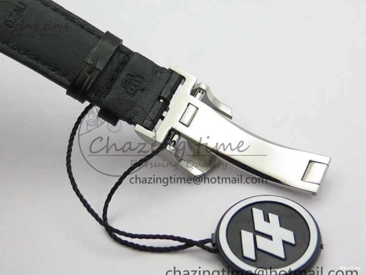 MIROTIME 0307 SunProtective Portugieser Chronograph Edition 150 Years IW371601 ZF 1:1 Best Edition Blue Dial on Black Leather Strap A7750 (Slim Movement) 7137